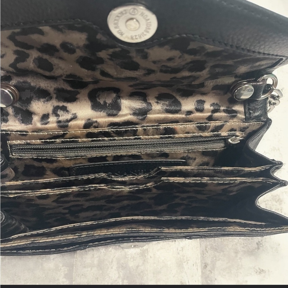 Tignanello Black Leather Crossbody Bag - Picture 7 of 13